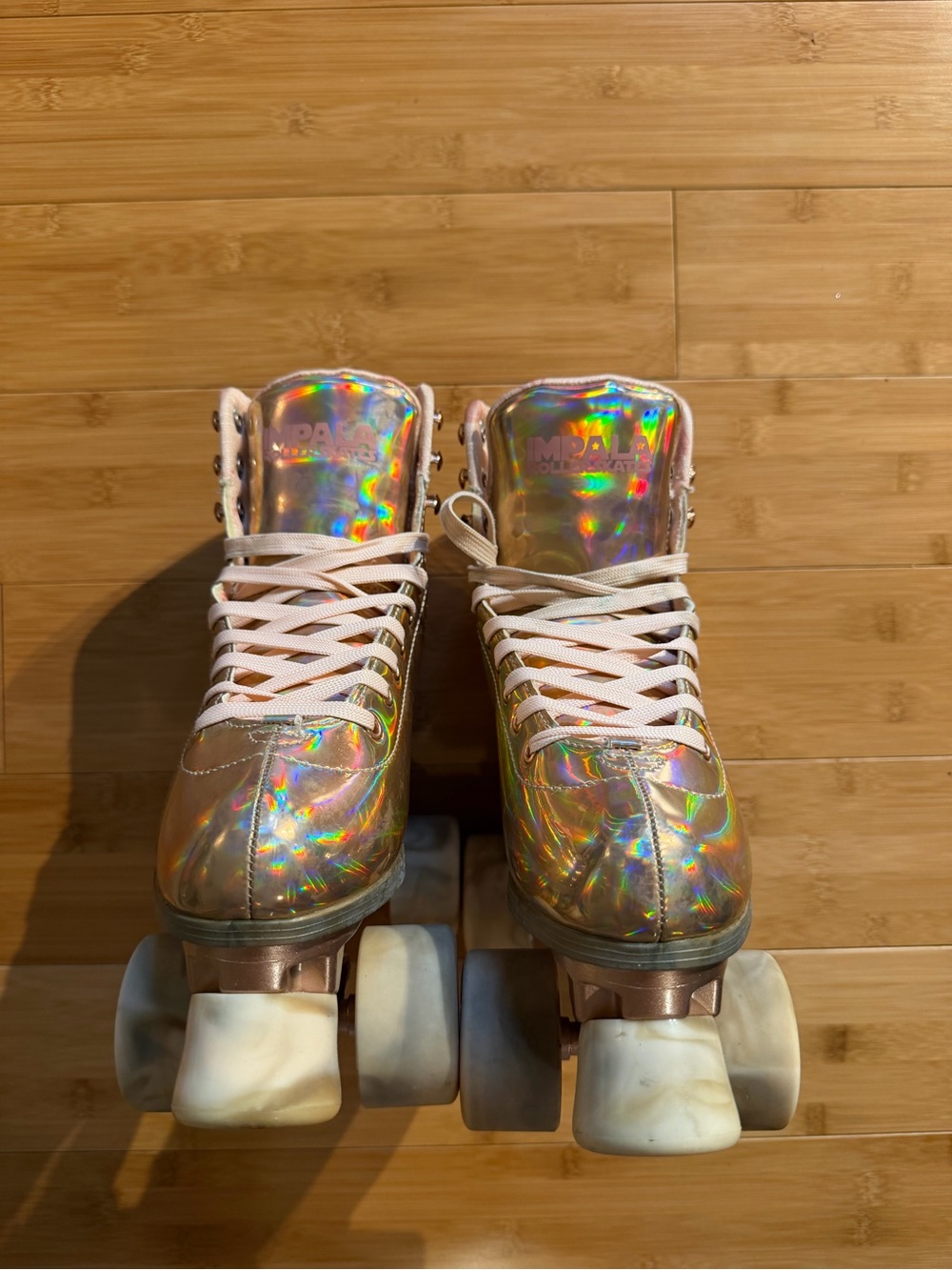 Impala Pink Iridescent Roller Skates – Size 5 Women’s - Picture 4 of 6